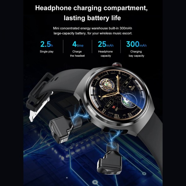 Smartwatch Microwear DK56 –  Silver Silicone